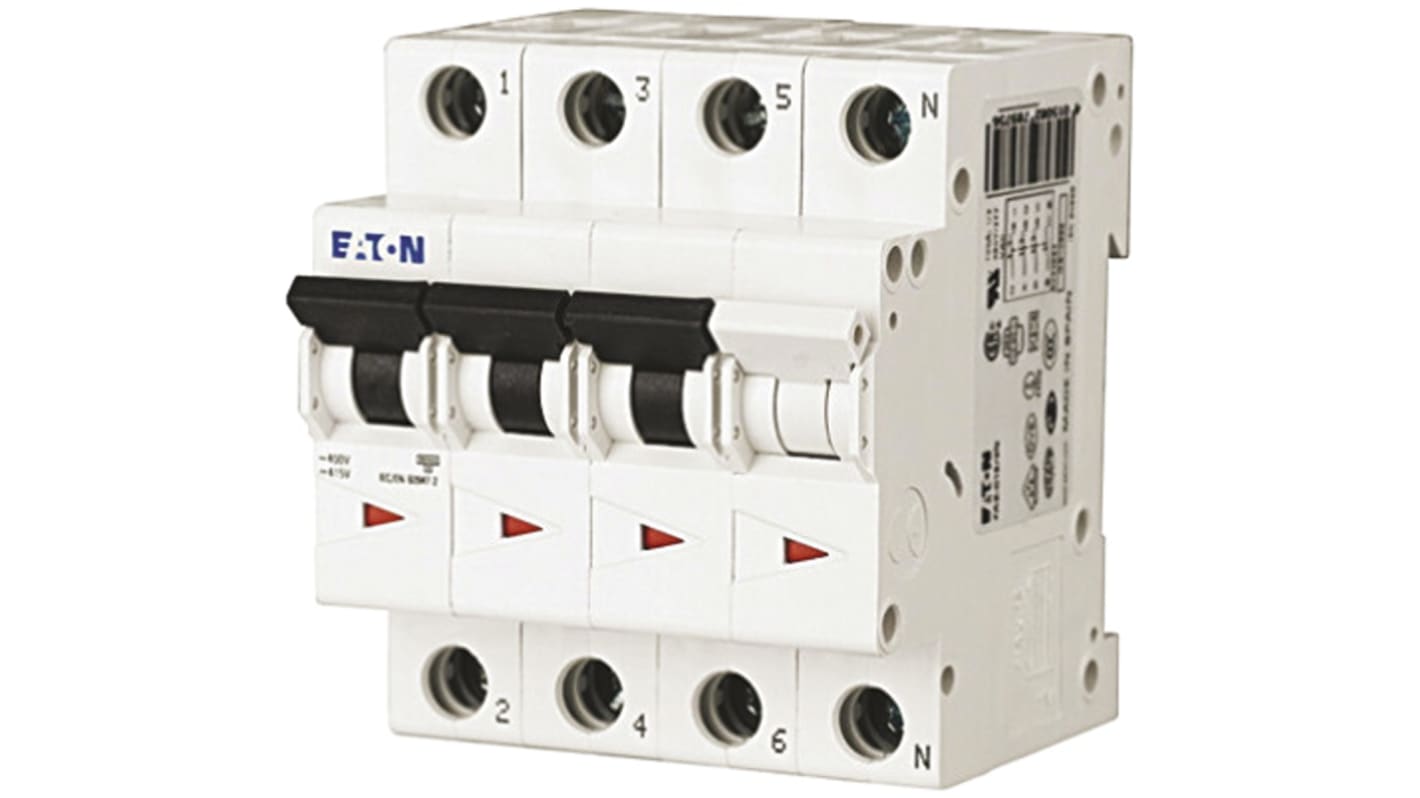 Interruttore magnetotermico Eaton 20A 6 kA, Tipo C