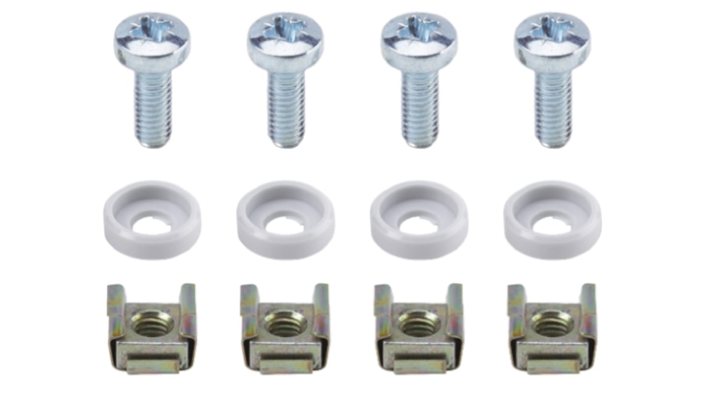 METCASE Assembly Screw Pack for Use with Unicase Enclosures, M6 Thread, 12 Piece(s)