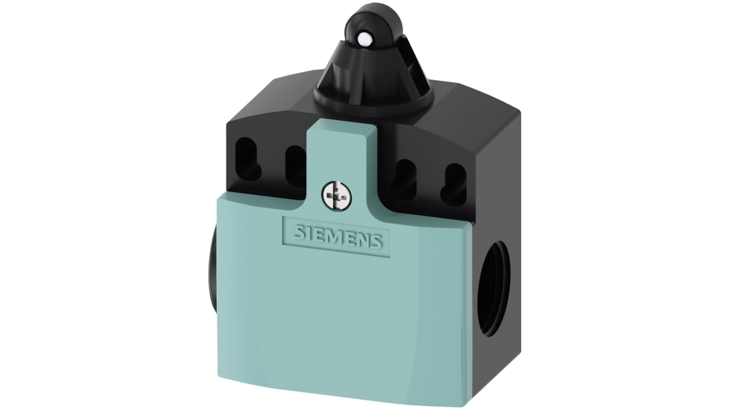 Siemens 3SE5 Series Roller Plunger Limit Switch, NO/NC, Plastic Housing