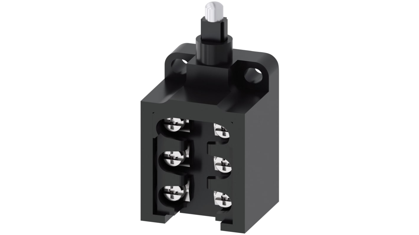 Siemens 3SE5 Series Plunger Limit Switch, 2NO/1NC, Plastic Housing