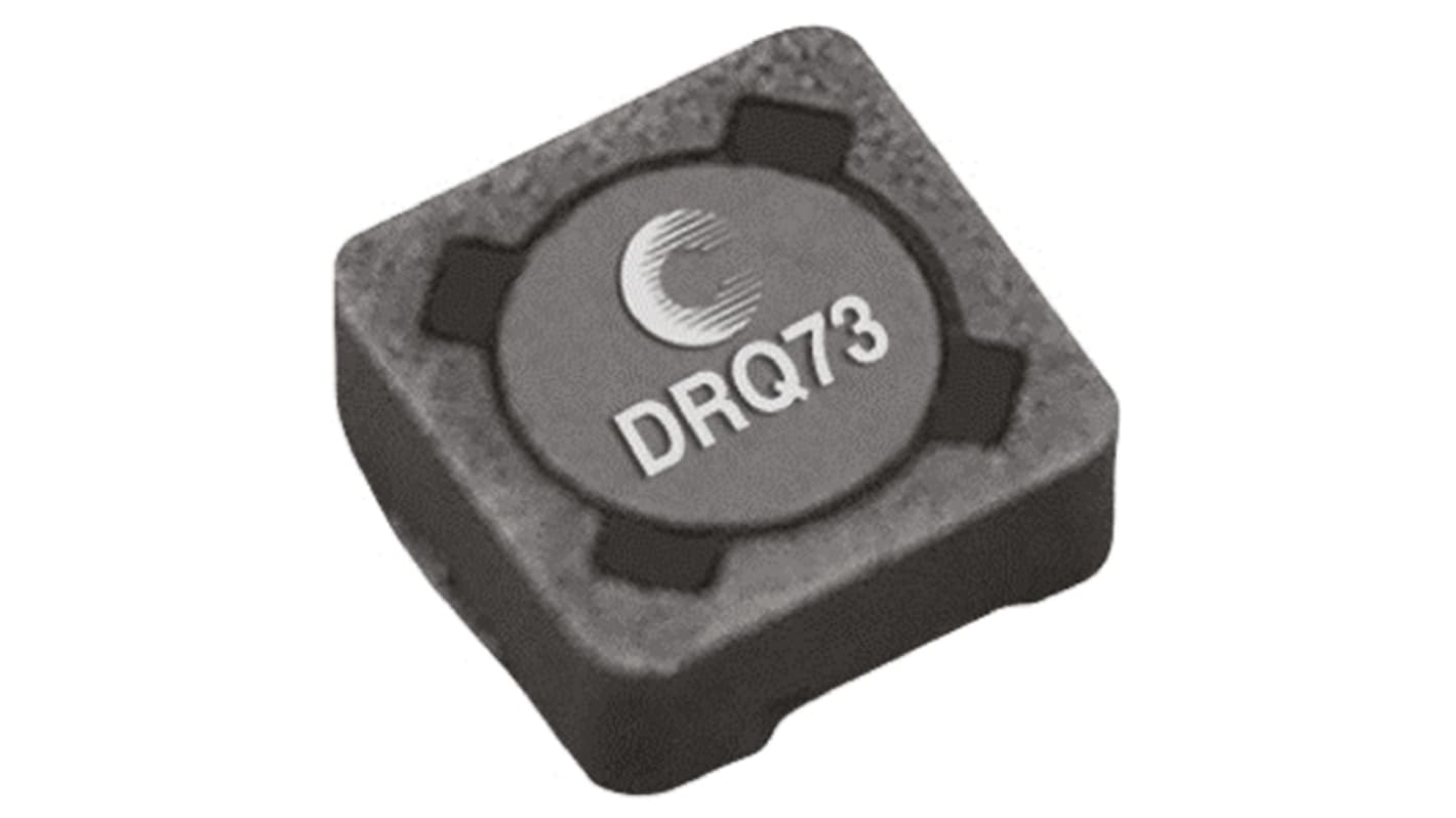 Cooper Bussmann, DRQ, 73 Shielded Wire-wound SMD Inductor with a Ferrite Core, 100 μH ±20% Wire-Wound 790mA Idc