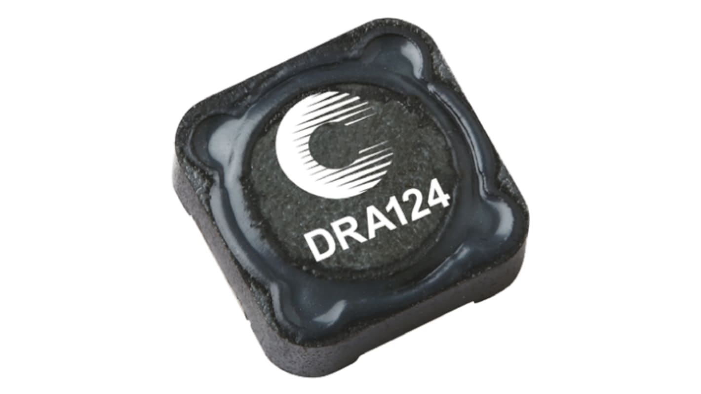 Inductor de montaje en superficie bobinado Cooper Bussmann, 820 μH, ±20%, núcleo de Ferrita, apantallado 0124,