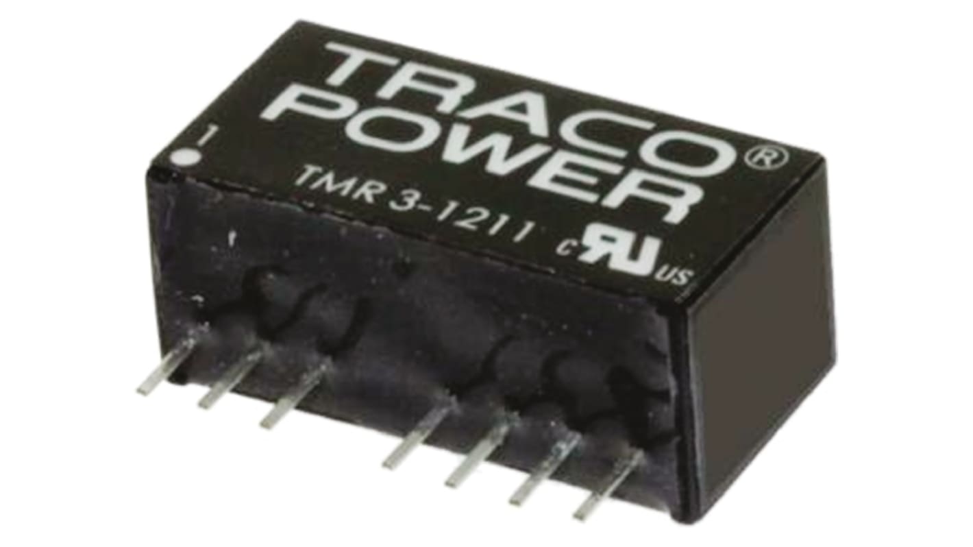 TRACOPOWER TMR 3WIE DC/DC-Wandler 3W 12 V dc IN, 15V dc OUT / 200mA Durchsteckmontage 1.5kV dc isoliert