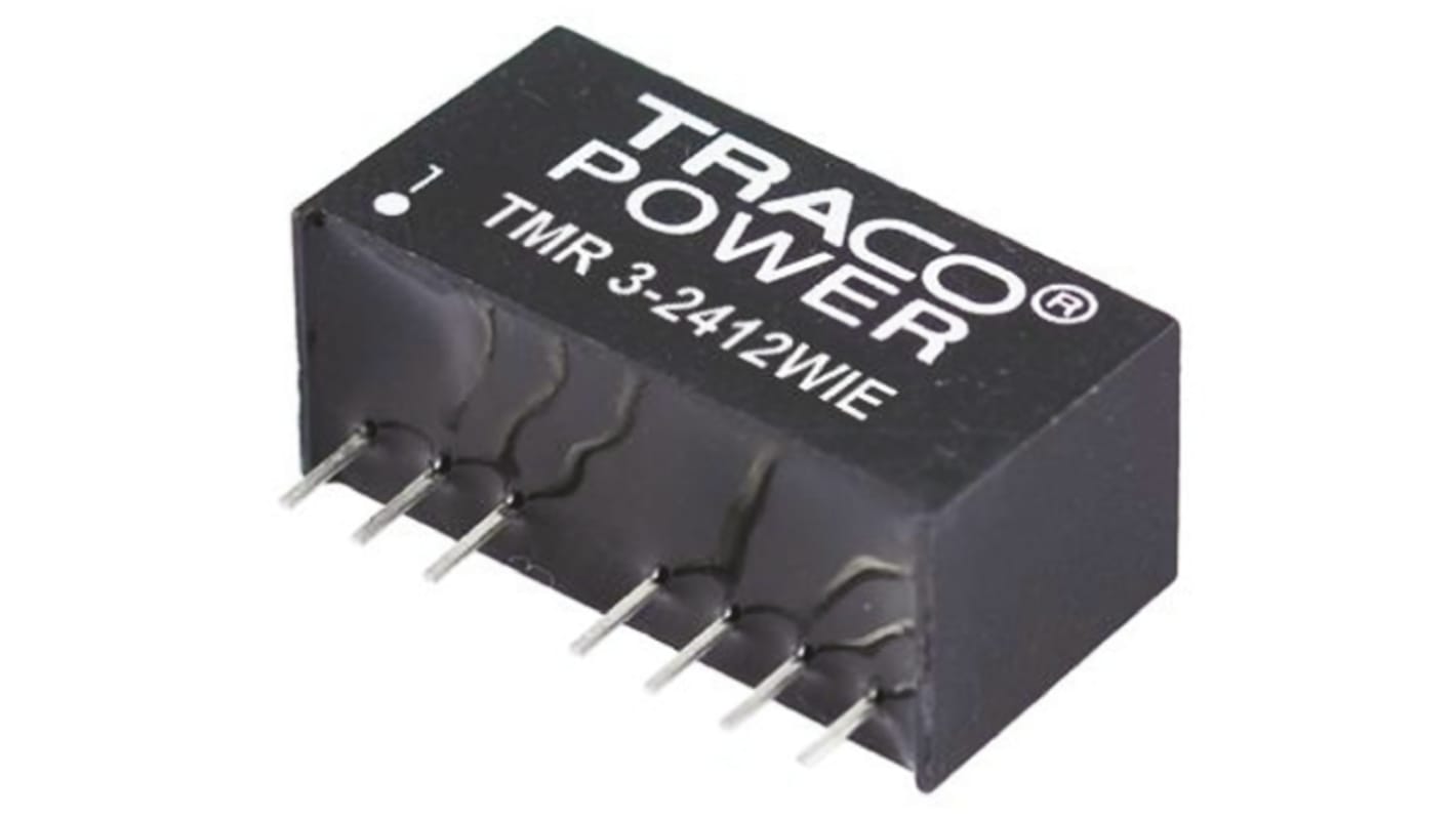 Przetwornica DC-DC, 3W, Uwe 9 → 36 V DC, Uwy 15V dc, Iwy 200mA, TRACOPOWER