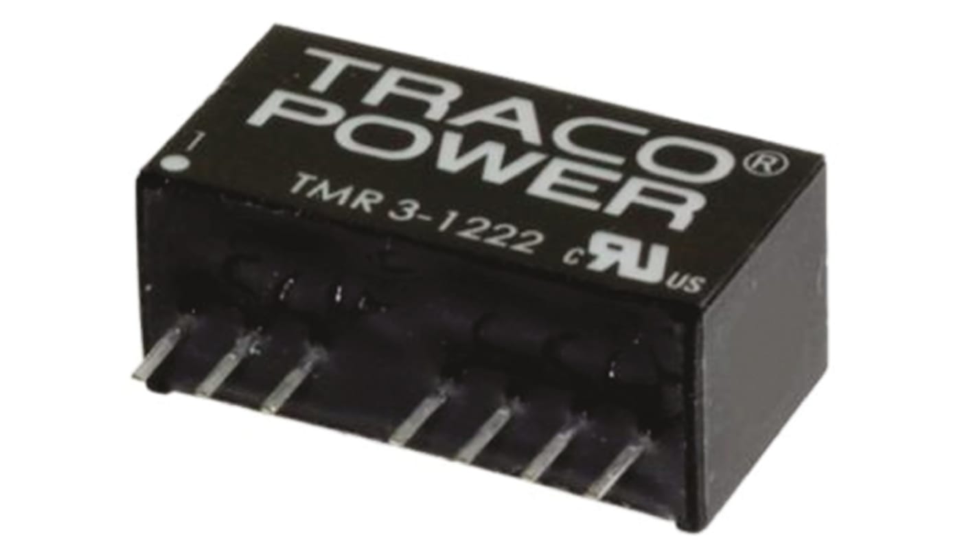 Przetwornica DC-DC, 3W, Uwe 4,5 → 18 V DC, Uwy ±15V dc, Iwy ±100mA, TRACOPOWER