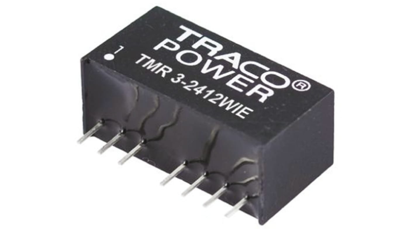 TRACOPOWER TMR 3HI DC-DC Converter, 3.3V dc/ 700mA Output, 18 → 36 V dc Input, 3W, Through Hole, +85°C Max Temp