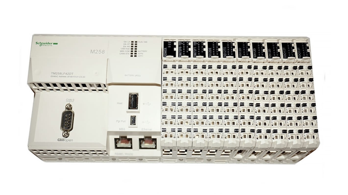 Schneider Electric Modicon M258 Series PLC CPU for Use with Modicon M258, Digital Output, 26-Input, Digital Input