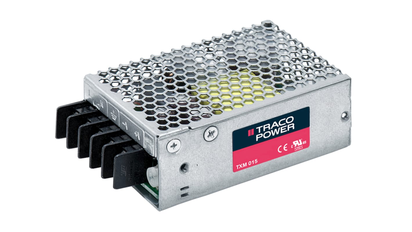 TRACOPOWER スイッチング電源 12V dc 1.3A 15W