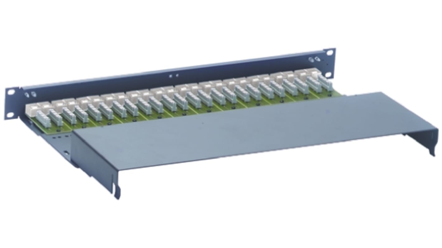Molex Premise Networks PowerCat Serie Rangierfeld Cat.5e 24 Anschl. IDC FTP, 1U, Grau