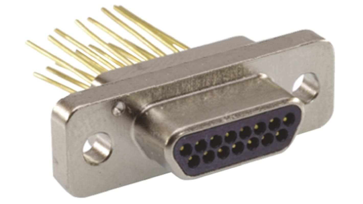 ITT Cannon MDM Sub-D Steckverbinder Stecker , 15-polig / Raster 1.27mm, Tafelmontage Wire Wrap