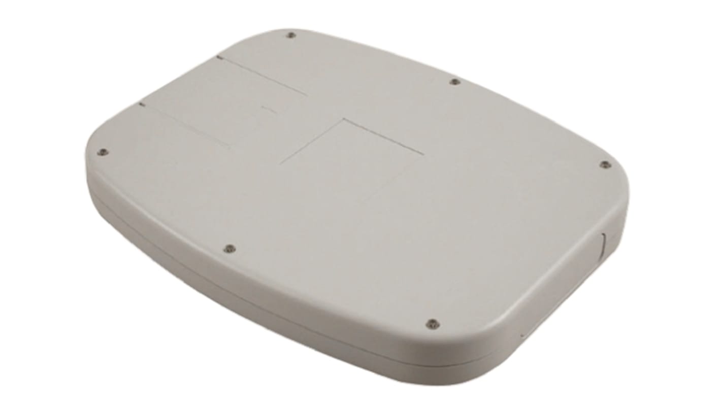 Hammond 1599 Series Grey Flame Retardant ABS Handheld Enclosure, Integral Battery Compartment, IP54, 240 x 190 x 30mm