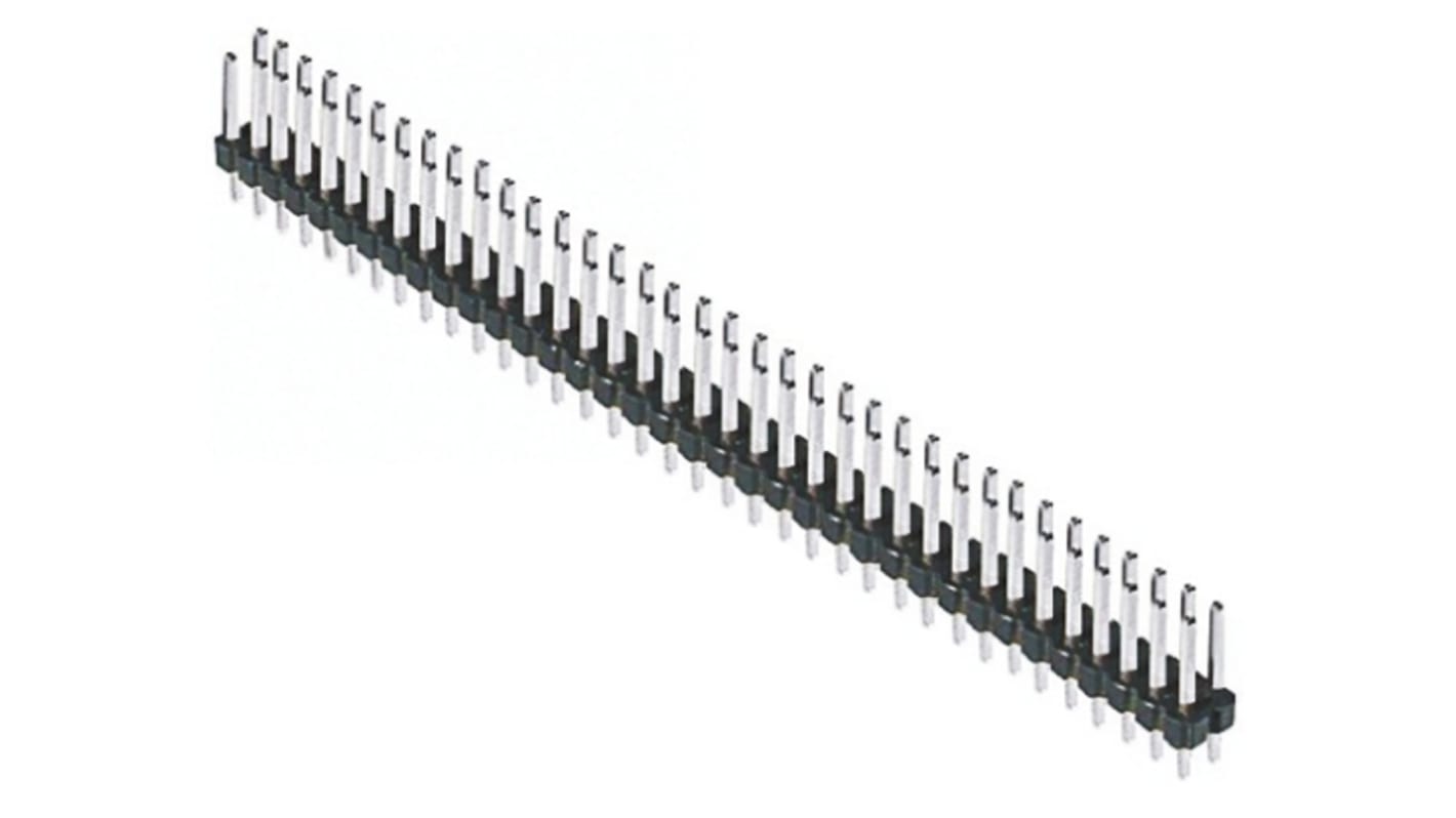 Amphenol ICC BergStik Series Straight Through Hole Pin Header, 72 Contact(s), 2.54mm Pitch, 2 Row(s), Unshrouded