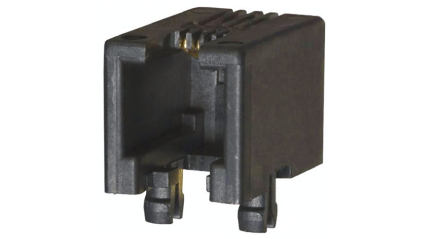 Amphenol ICC MOD JACK Series Female RJ45 Connector, Through Hole, Cat3