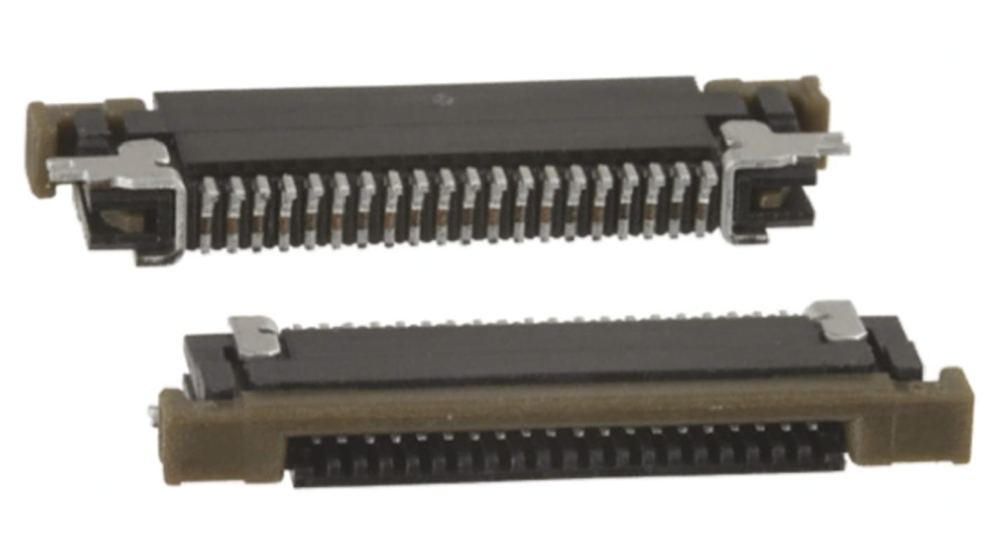 Amphenol Communications Solutions, SFV-R 0.5mm Pitch 20 Way Right Angle Male FPC Connector, ZIF Bottom Contact