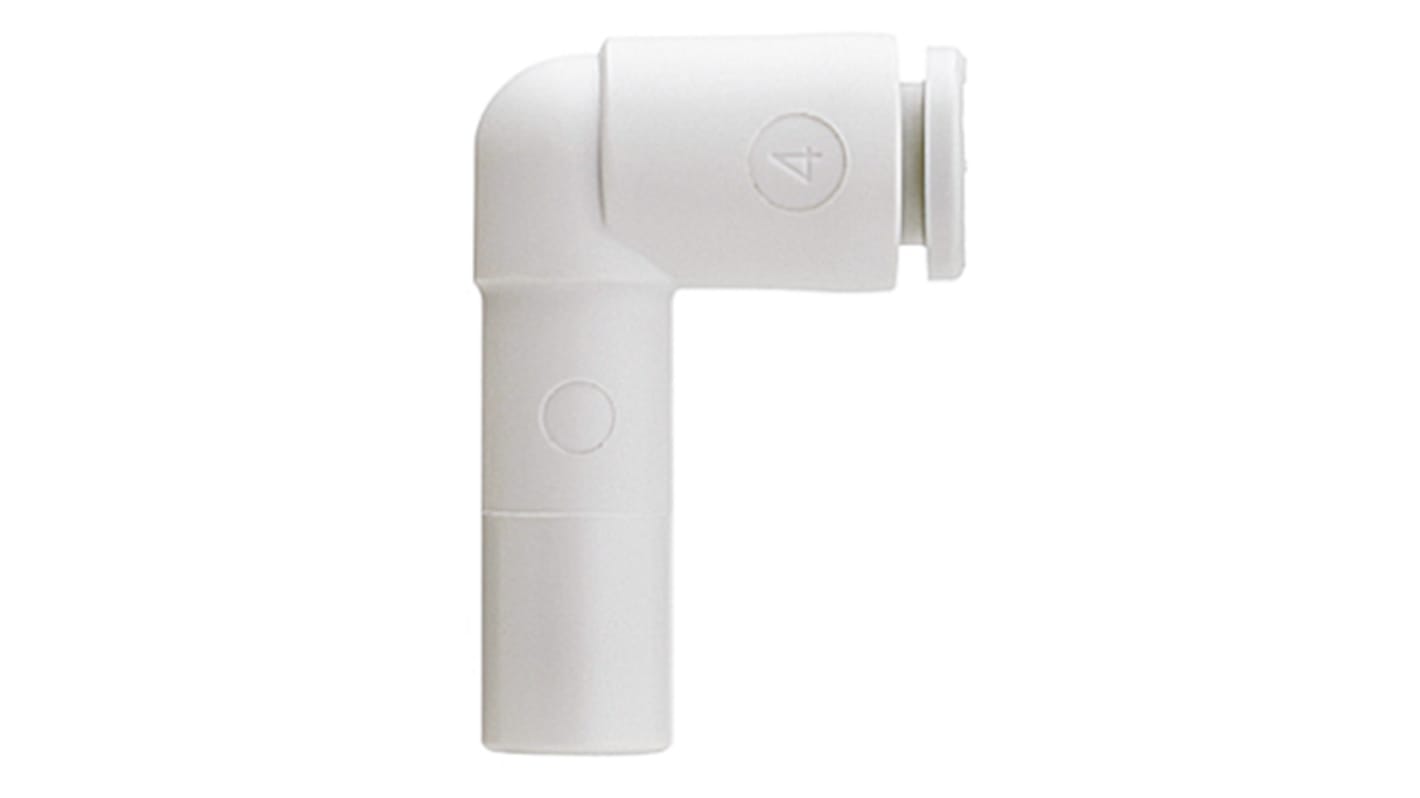 SMC KQ2 Series Elbow Tube-toTube Adaptor, Push In 8 mm to Push In 12 mm, Tube-to-Tube Connection Style