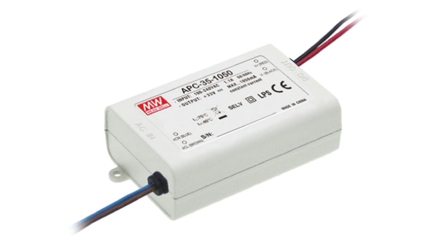 Sterownik LED napięcie wyjciowe: 11 → 33V 1.05A napięcie wejściowe: 127 → 370 V dc, 90 → 264 V ac