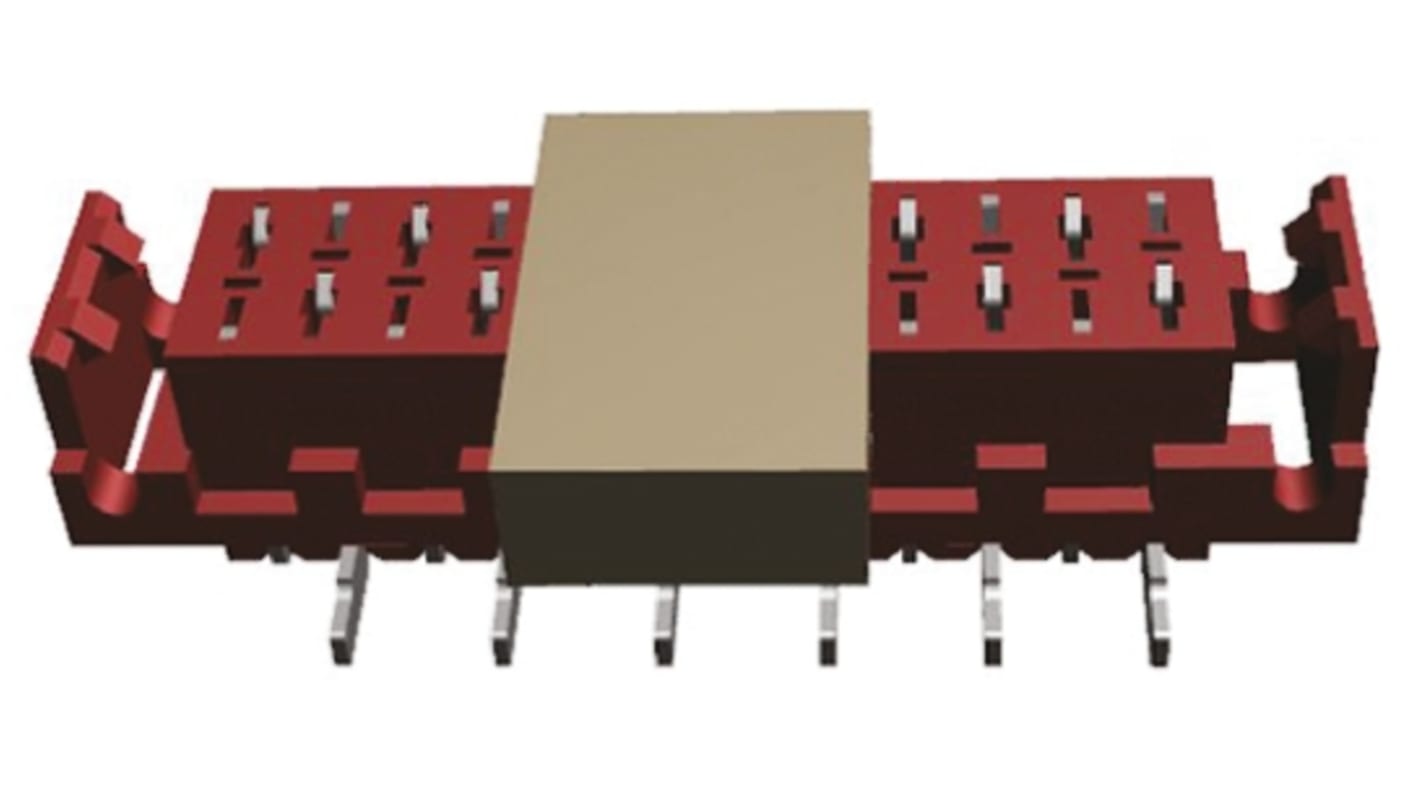 Wurth Elektronik 6903 Series Straight Surface Mount PCB Socket, 12-Contact, 2-Row, 1.27mm Pitch, Solder Termination