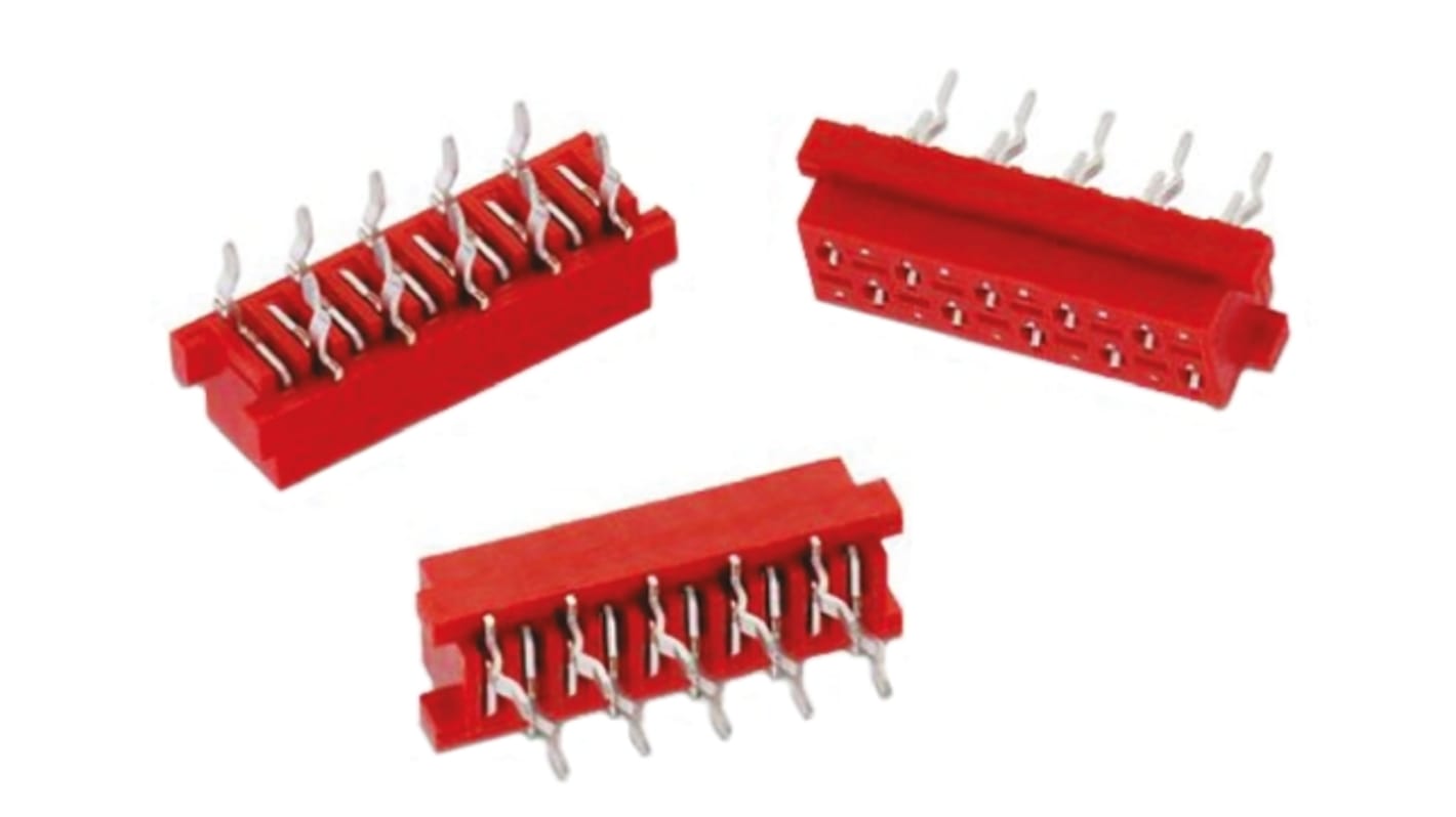 Wurth Elektronik 6903 Series Straight Through Hole Mount PCB Socket, 8-Contact, 2-Row, 1.27mm Pitch, Solder Termination