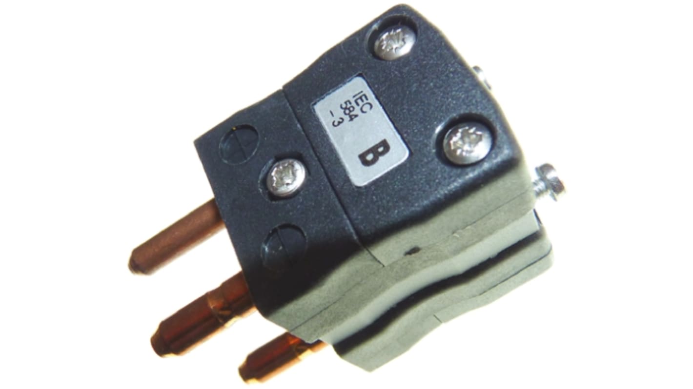 RS PRO Standard Duplex Thermocouple Plug Connector for Use with Type B Thermocouple, 6mm Probe, JIS Standard