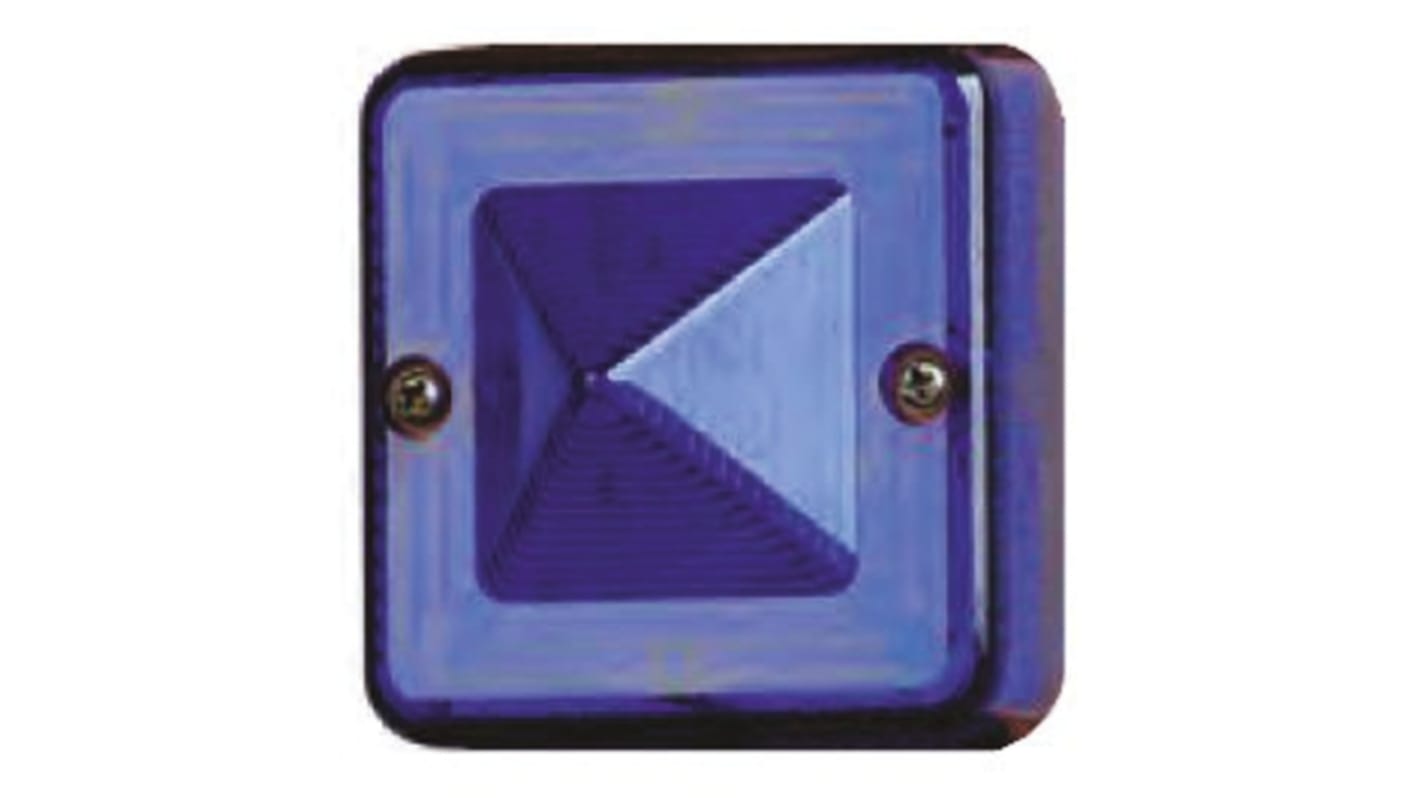 Elemento luminoso e2s ST intermitente o constante, LED, Azul, alim. 24 V dc