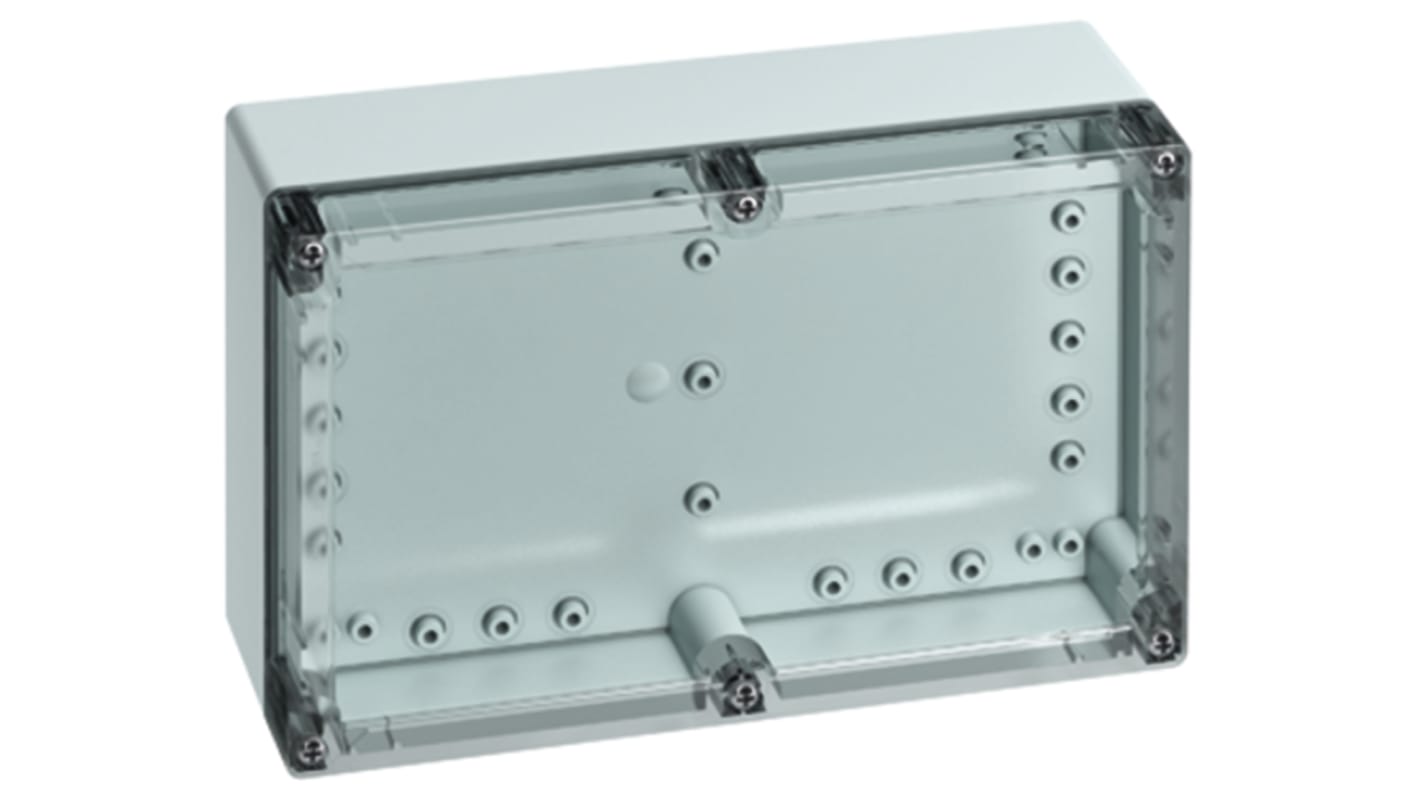 Spelsberg TG Series Grey Polycarbonate Enclosure, IP66, IP67, Transparent Lid, 252 x 162 x 90mm