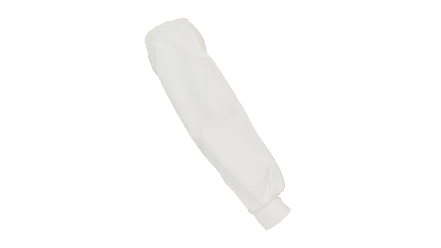 3M White Disposable Laminate Arm Protector for Liquid Splash Protection Use, 16in Length, One size