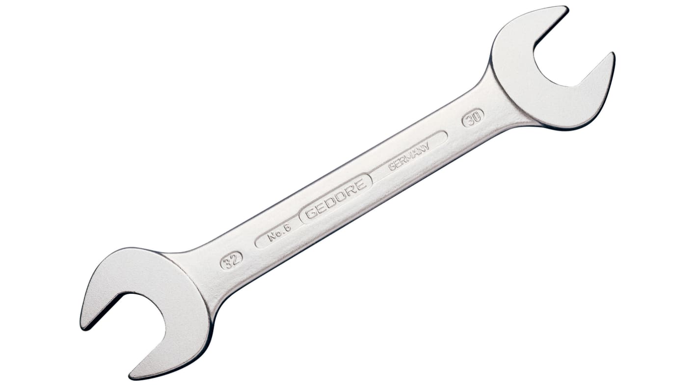 Gedore 6 8x10 Series Open Ended Spanner, 8mm, Metric, Double Ended, 140 mm Overall