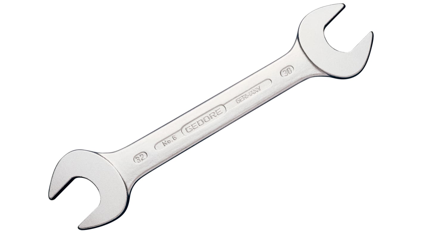 Gedore 6 Series Open Ended Spanner, 8mm, Metric, Double Ended, 140 mm Overall