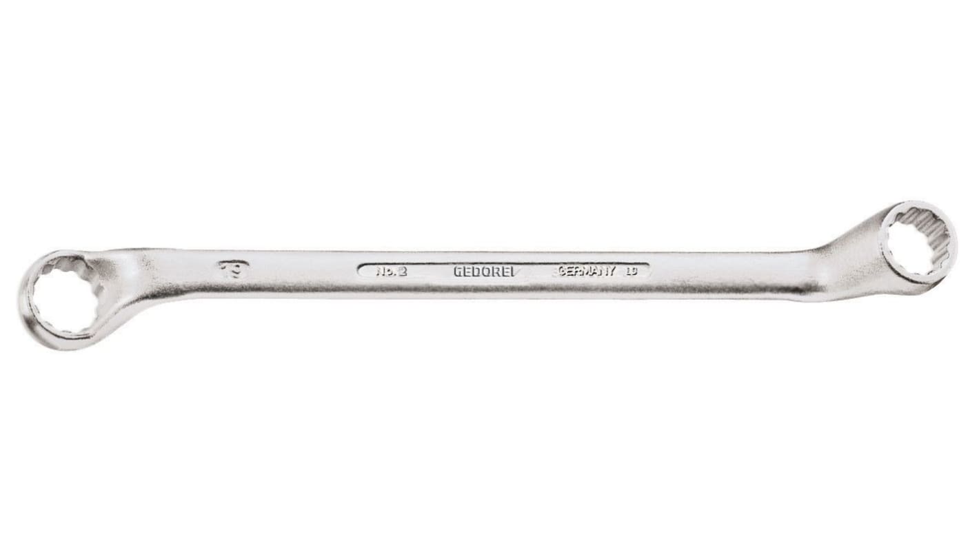 Gedore 6 Series Offset Ring Spanner, 17mm, Metric, Double Ended, 265 mm Overall