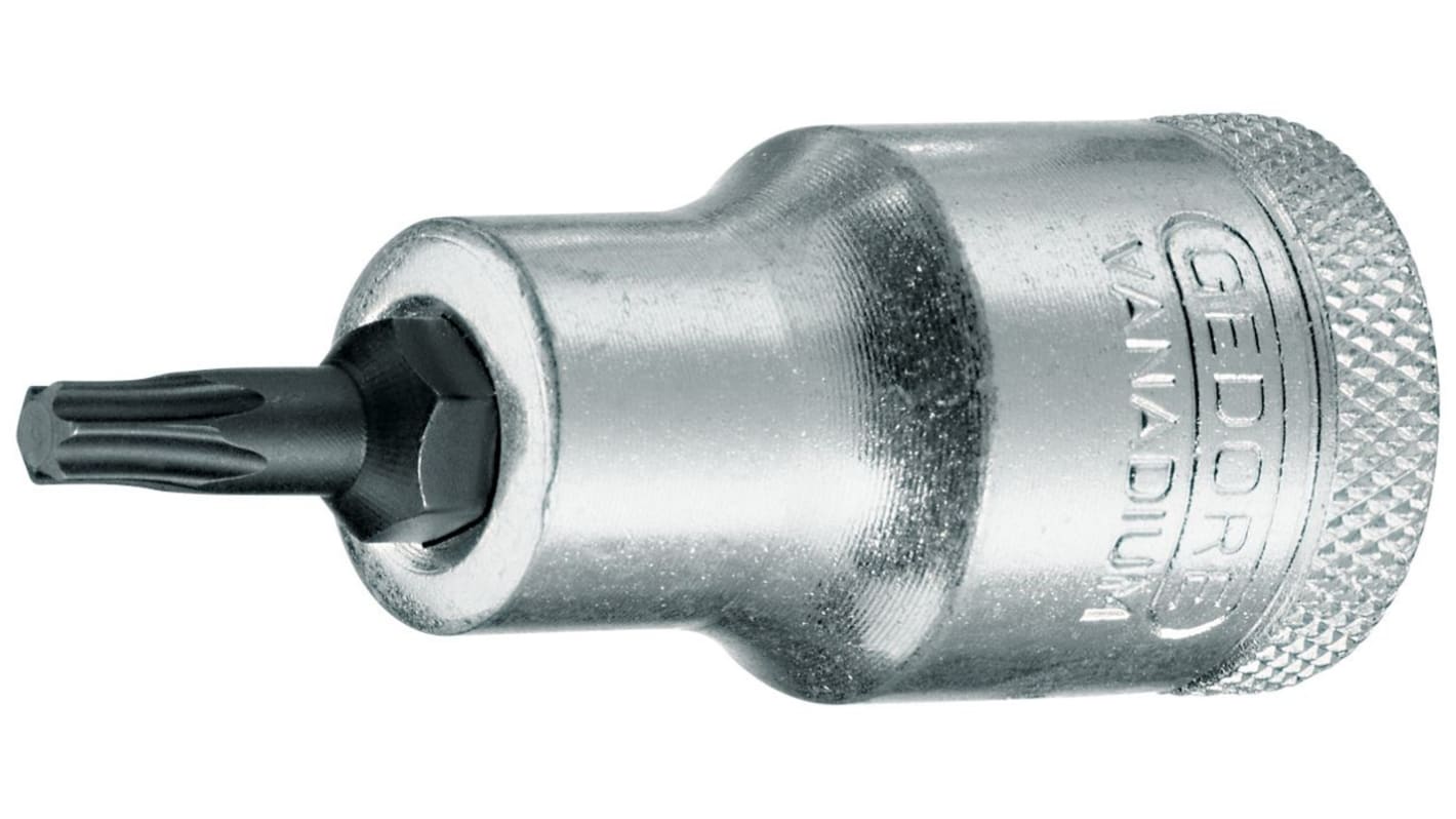 Gedore Torx Screwdriver Bit, T20 Tip, 55 mm Overall