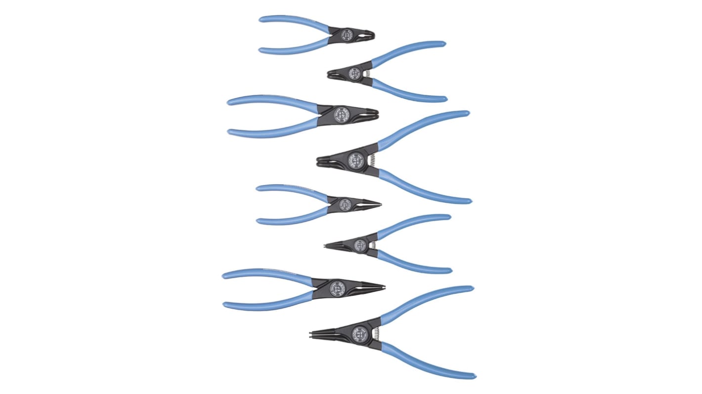 Gedore 8-Piece Circlip Plier Set, 250 mm Overall