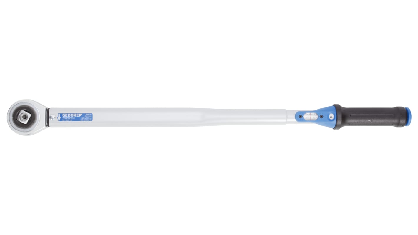 Chiave dinamometrica a scatto Gedore, attacco quadrato 3/4 poll., coppia da 80 → 400Nm, prec. ±3%
