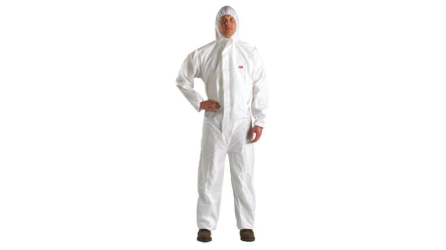 3M Einweg-Overalls 3XL Weiß, 194 → 200cm L. Herren, PE, PP