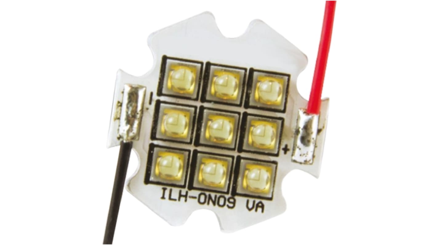 Módulo LED ILS OSLON Square 9+ PowerStar de 9 leds, Azul, 9.900 mW, modo CC