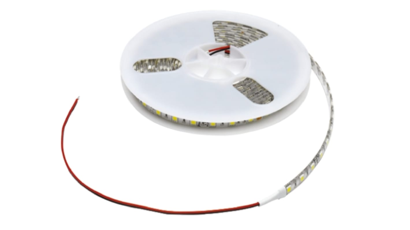 PowerLED 24V White LED Strip Light, 3000K Colour Temp, 5m Length