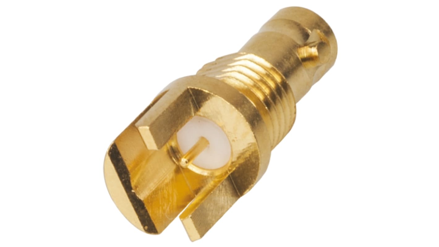 Amphenol RF HD-BNC Series, jack Edge Mount HD-BNC Connector, 75Ω, Edge Mount Termination, Straight Body