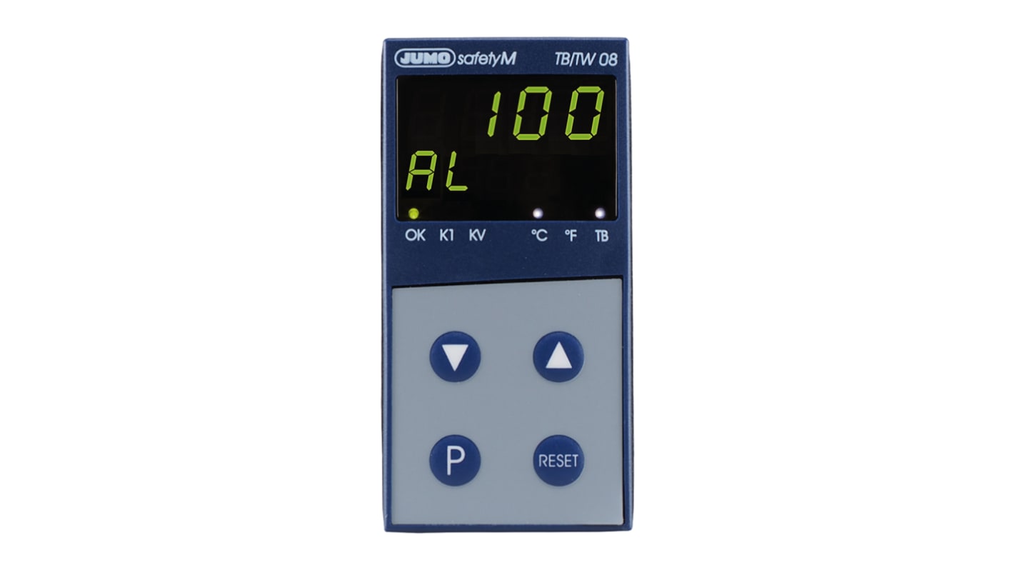 Rs-Online Limitatore di temperatura Jumo TB/TW 08 110 → 240 V c.a. 96 x 48mm 2 uscite Relè