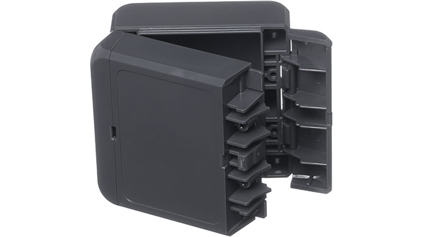 Bopla Bocube Series Graphite Grey Polycarbonate Enclosure, IP66, IP68, IK07, Graphite Grey Lid, 89 x 80 x 47mm