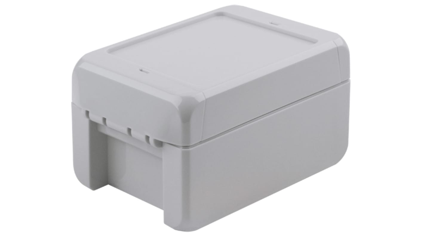 Bopla Bocube Series Light Grey Polycarbonate Enclosure, IP66, IP68, IK07, Light Grey Lid, 113 x 80 x 60mm