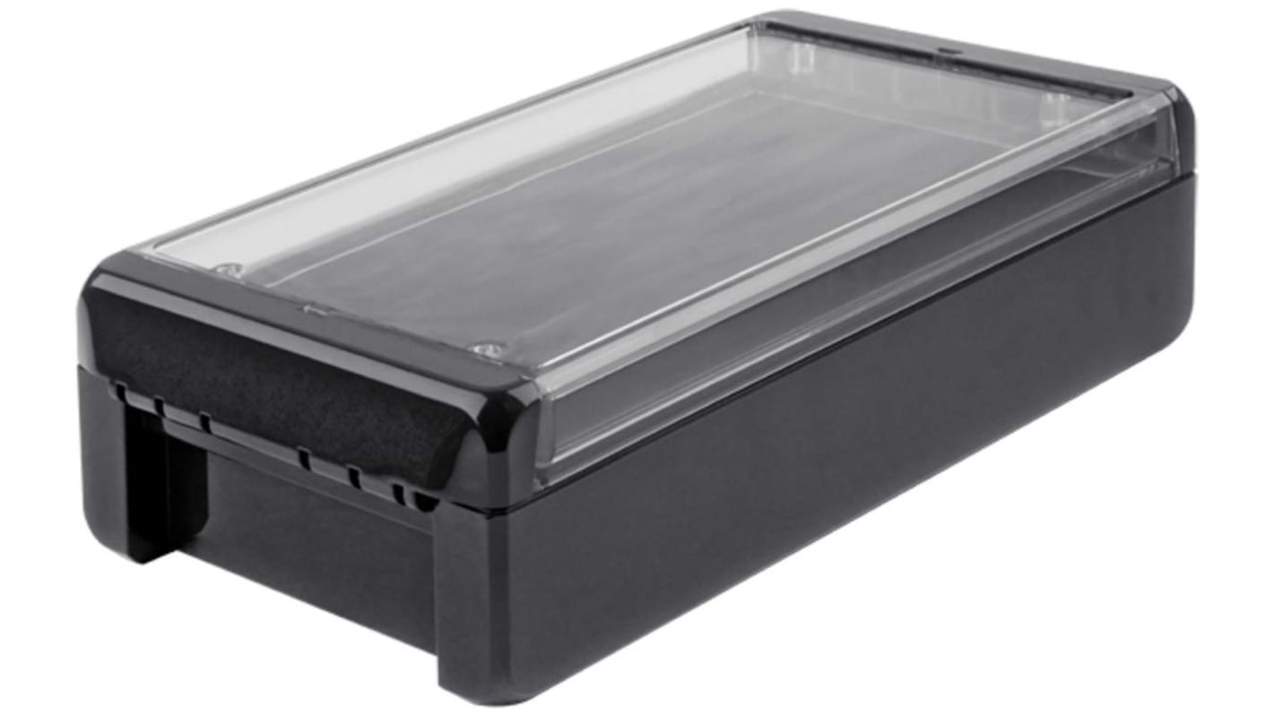 Bopla Bocube Series Graphite Grey Polycarbonate V0 Enclosure, IP66, IP68, IK07, Transparent Lid, 231 x 125 x 60mm