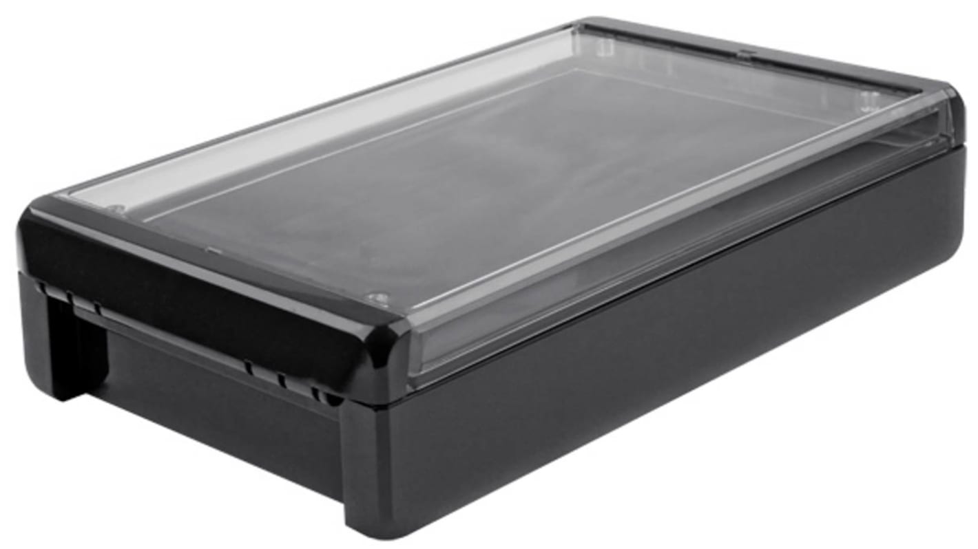 Bopla Bocube Series Graphite Grey Polycarbonate V0 Enclosure, IP66, IP68, IK07, Transparent Lid, 271 x 170 x 60mm