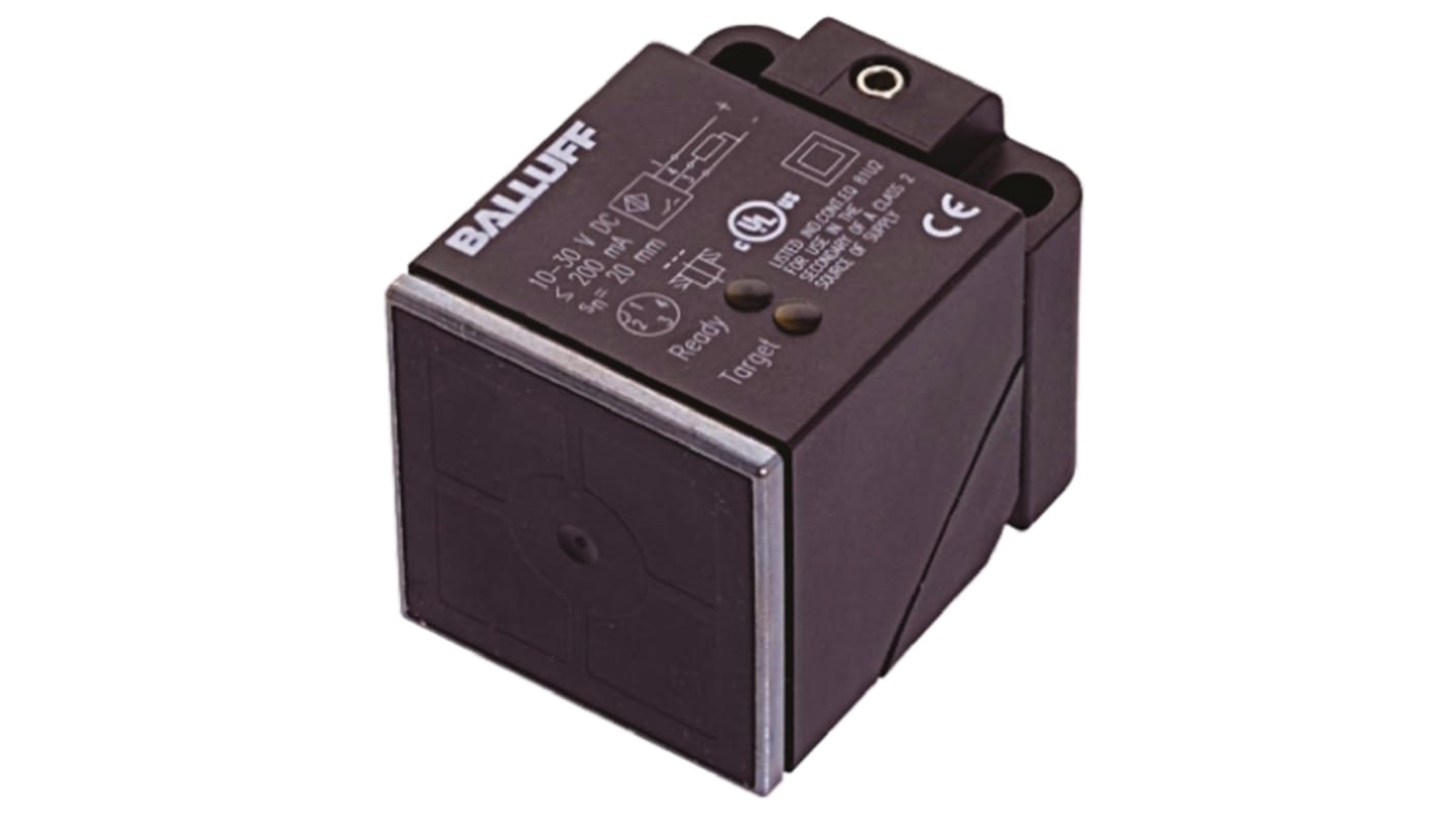 Rs-Online Sensore di prossimità a parallelepipedo BALLUFF M12 rilevamento 20 mm 10 → 30 V c.c
