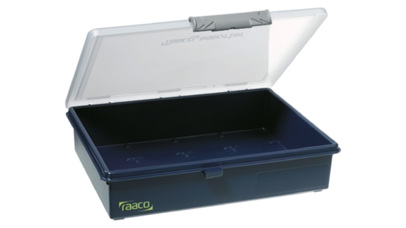 Caja organizadora Raaco ajustables de PP Azul, 241mm x 195mm x 56mm