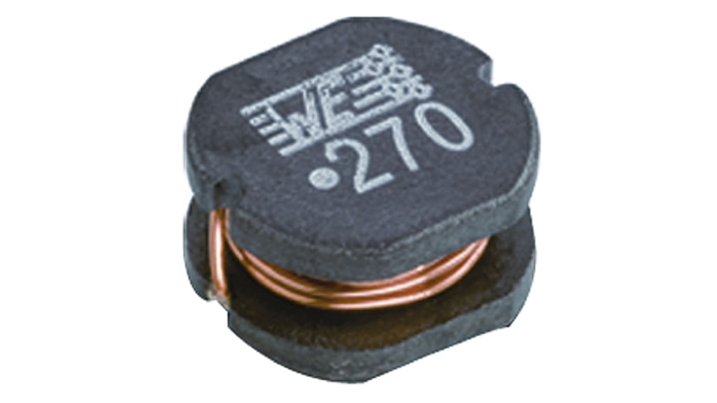 Wurth, WE-PD2 Unshielded Wire-wound SMD Inductor with a Ferrite Core, 47 μH ±10% Wire-Wound 1.17A Idc