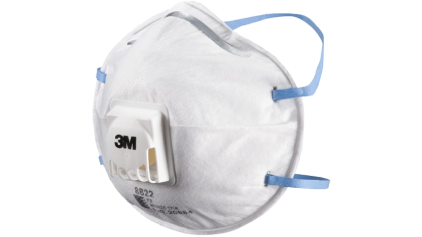3M Disposable Respirator for General Purpose Protection, FFP2, Valved, Moulded 10 per Package