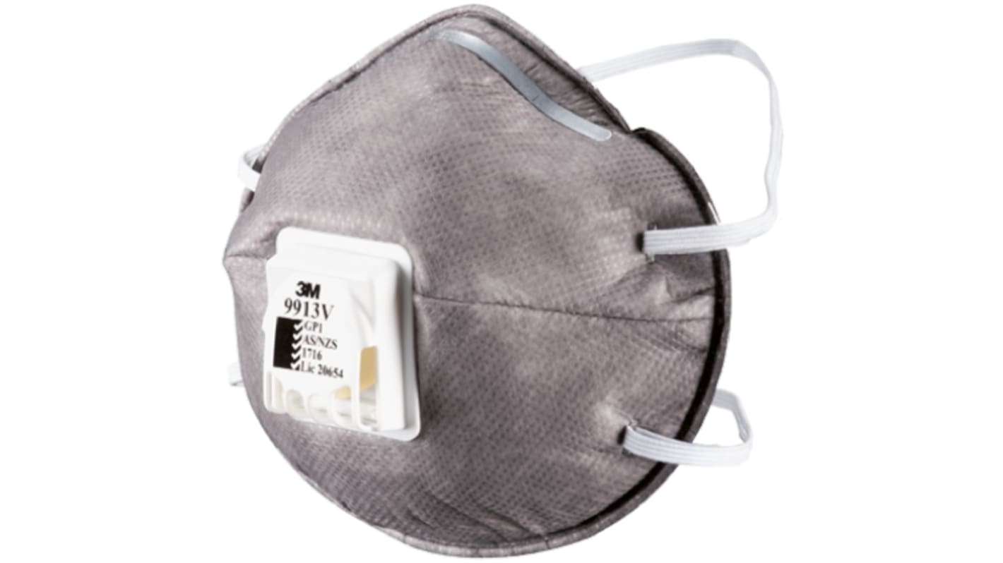 3M 9900 Series Disposable Respirator for Nuisance Odour Protection, FFP1, Valved, Moulded 10 per Package