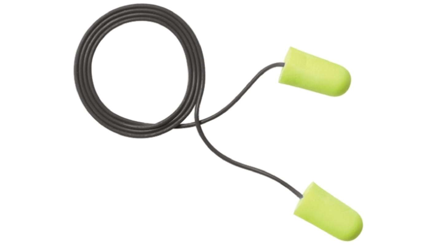 3M E.A.R Soft Series Yellow Disposable Corded Ear Plugs, 32dB Rated, 200 Pairs