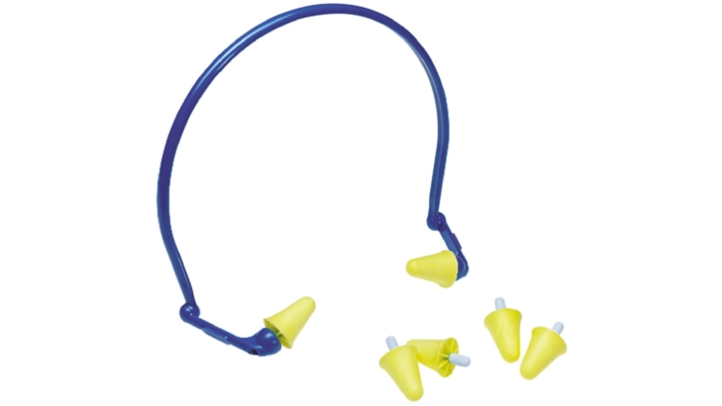 3M E.A.R Flex Series Yellow Reusable Band Ear Plugs, 15dB Rated, 6 Pairs