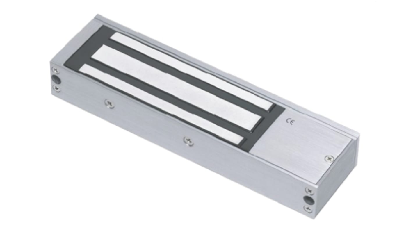 RS PRO Single Door Access Control Door Magnet, 1200lb Holding Force 12V dc
