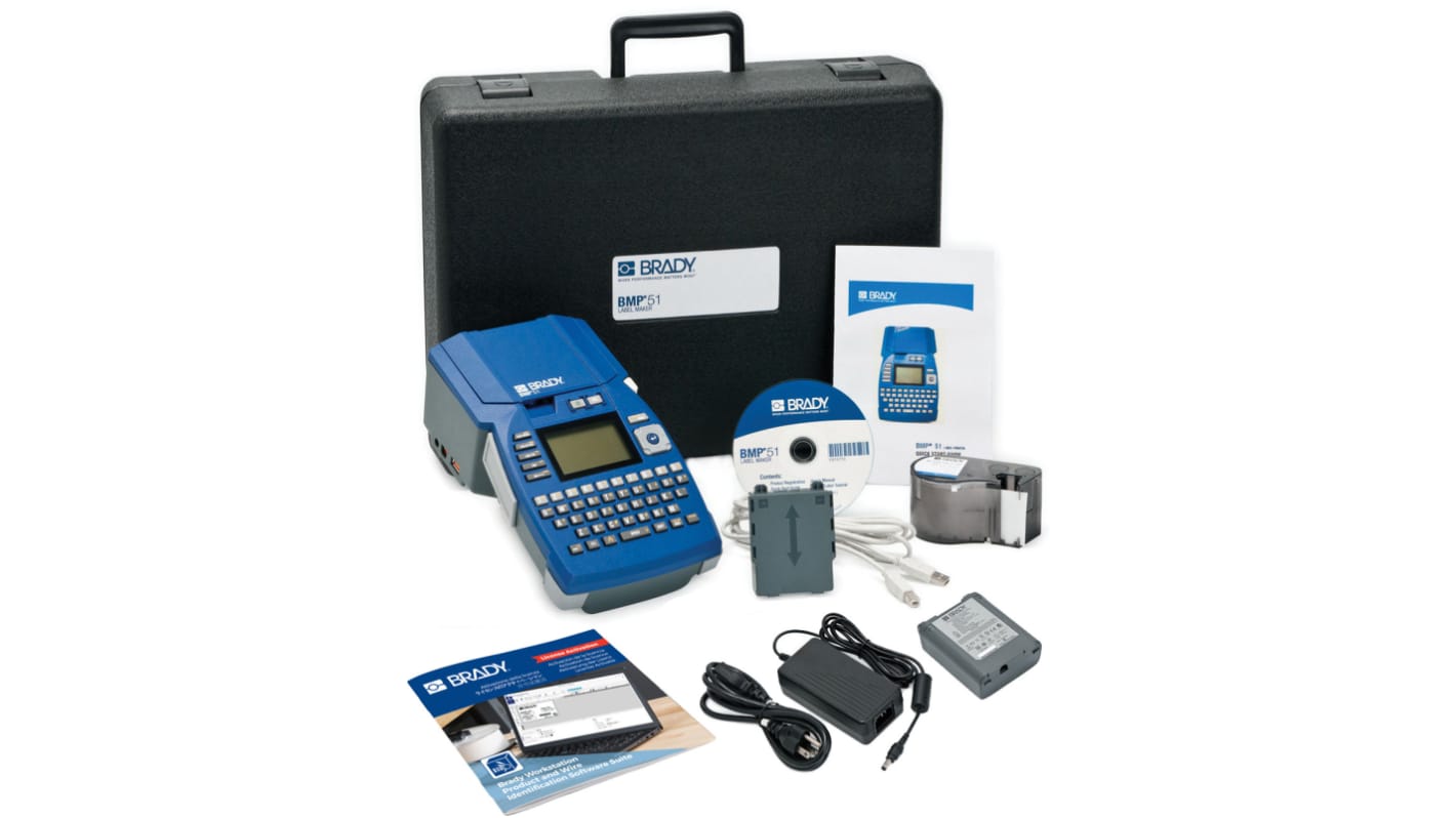 Brady BMP51 håndholdt Etiketprinter, 38mm max etiketbredde, Type E - fransk stik